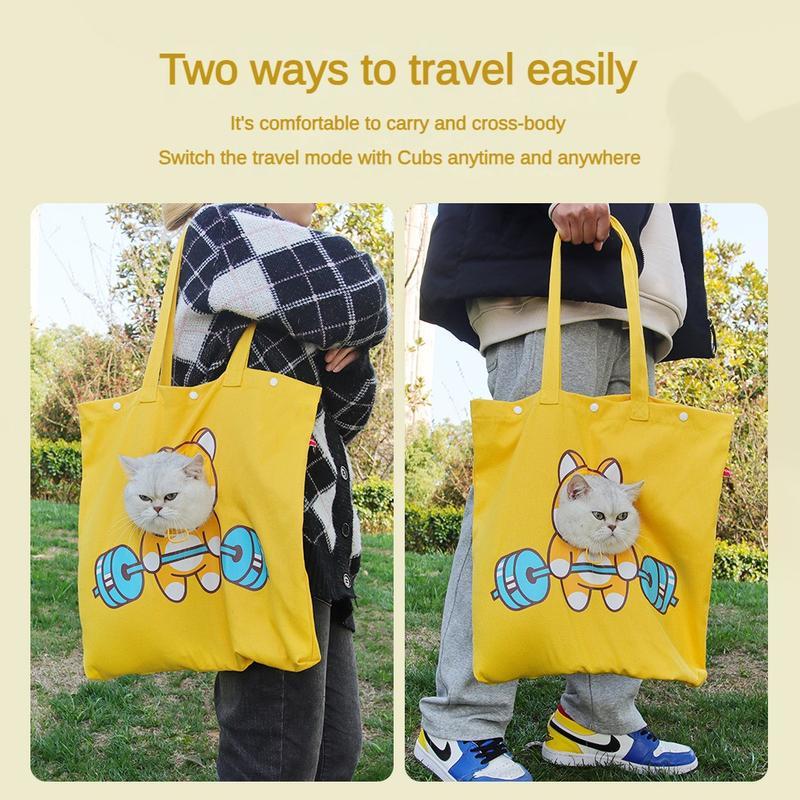 Pet Canvas Shoulder Bag – Head-Out Travel Carrier