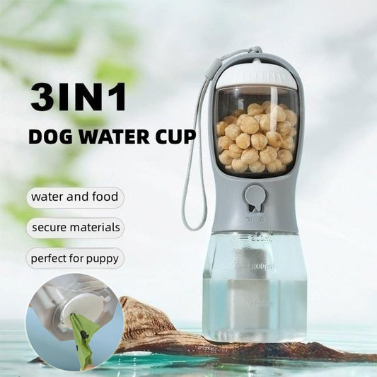 Sip, Snack & Scoop – 3-in-1 Pet Bottle