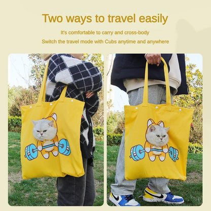 Pet Canvas Shoulder Bag – Head-Out Travel Carrier