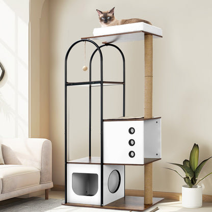 Modern Cat Tower – Multi-Level Climbing Fun for Stylish Cats