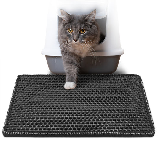 No More Paw Prints – The Double Rice Cat Litter Mat That Traps It All