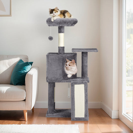 Stylish Heights – 47'' Cat Scratcher & Climbing Frame in Dark Grey