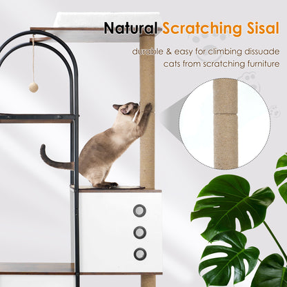 Modern Cat Tower – Multi-Level Climbing Fun for Stylish Cats