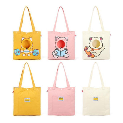 Pet Canvas Shoulder Bag – Head-Out Travel Carrier