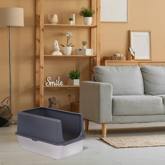 Stainless Steel Cat Litter Box with Shovel – Durable and Easy to Clean!