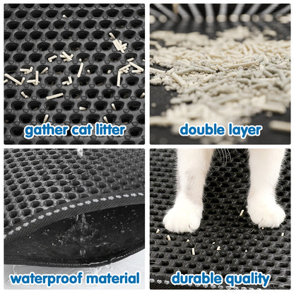 No More Paw Prints – The Double Rice Cat Litter Mat That Traps It All