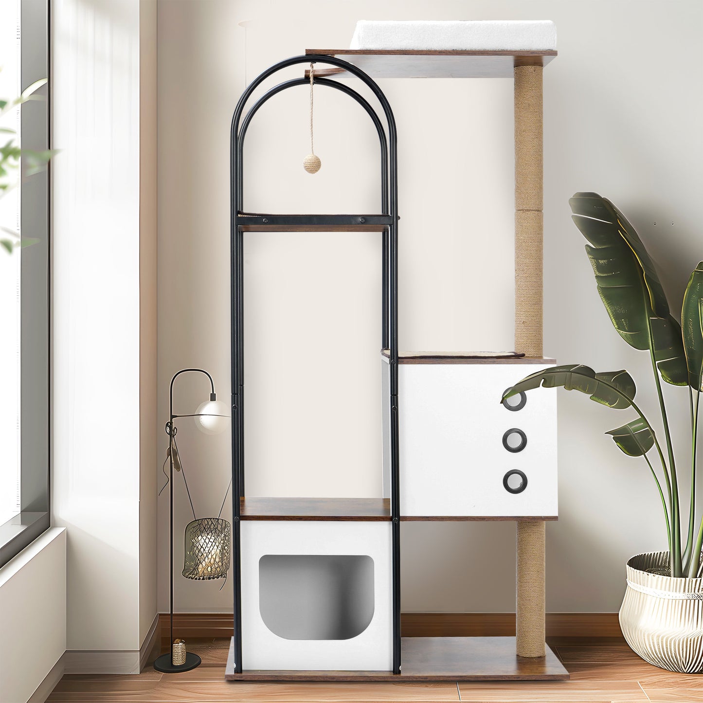 Modern Cat Tower – Multi-Level Climbing Fun for Stylish Cats
